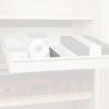 Rotary File Cabinet Components, 3" Media Divider (Each), Light Gray