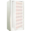 Rotary File Cabinet Components, Legal End Panel Kit, 8-High, Bone White