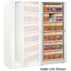 Rotary File Cabinet Adder Unit, Legal, 5 Shelves, Bone White