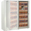 Rotary File Cabinet Adder Unit, Letter, 3 Shelves, Light Gray