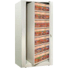 Rotary File Cabinet Starter Unit, Letter, 6 Shelves, Bone White