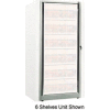 Rotary File Cabinet Components, Base Adder Unit, Legal, 5-High, Light Gray