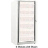 Rotary File Cabinet Components, Base Adder Unit, Letter, 3-High, Bone White