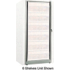 Rotary File Cabinet Components, Base Adder Unit, Letter, 3-High, Light Gray