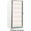 Rotary File Cabinet Components, Base Adder Unit, Letter, 7-High, Light Gray