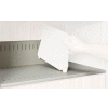 Rotary File Cabinet Components, Slotted Shelf, Letter Depth, Bone White