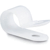 Del City 2408 Natural Cable Clamps- 1/2", 100 Pieces