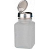 Menda 35362 carré clair dépoli verre doseur liquide avec pompe monotouche, 6 oz.