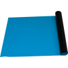 Rouleau en caoutchouc à double couche dissipative Desco, bleu clair, 60 " x 36 " x 50'