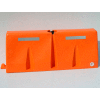 Diversified Plastics 5'L Traffic Barrier, Polyethylene, Orange