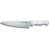 Dexter Russell 31600 - Couteau de cuisinier, acier à haute teneur en carbone, estampé, manche blanc, 8 « L