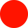 Disques de fluorescent rouge 3/4" dia.
