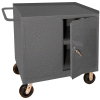 Durham 3100-95 Mobile Bench Cabinet with 1 Shelf 42-1/8"W x 24-1/4"D x 37-3/4"H - Gray