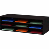 9 Opening Horizontal Literature Rack - Black