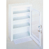 Durham Mfg® Medicine Cabinet with Plexiglass Door, 18"W x 8"D x 27"H, White