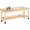 Diversified Spaces Woodworking Workbench W/ Shelf, 144"W x 24"D x 32"H
