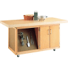 Diversified Spaces Elementary Mobile Work Bench, 60"W x 28"D x 28-1/4"H, Tan