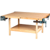 Diversified Spaces 60"W x 24"D Woodworking Bench, Maple