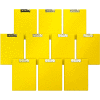 Presse-papiers Davis Group Premium format lettre, peut contenir des feuilles de 8-1/2 po x 11 po, jaune, paquet de 10
