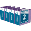 Classeur Davis Group Easyview® Premium View, peut contenir 1000 feuilles, anneau en D de 5 po, violet, paquet de 4