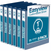 Classeur Easyview Premium View de Davis Group, peut contenir 200 feuilles, anneau rond de 1 po, bleu royal, paquet de 6