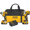 DeWALT DCK299M2 20V MAX XR Li-Ion Brosseless Premium Hammer Drill - Impact Driver Combo Kit