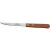 Winco K-35W Economy Steak Knife, 4 « L, Manche en bois, Lame dentelée, 12 / Pack