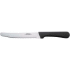 Winco K-50P Couteau à steak, 5 « L, manche pastique noir, lame dentelée, 12 / Paquet