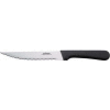 Winco K-60P Jumbo Steak Knife W / Pointe pointue, 5 « L, poignée pastique noire, lame dentelée, 12 / paquet