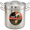 Winco SSDB-20S 20 Qt. Steamer/Pasta Cooker with Cover