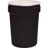 Aigle noir en plastique Lab Pack 1601BLK avec levier en plastique & couvercle du tambour - Ouvrir la tête - 30 gallons