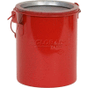 Eagle Bench Can without lid - Metal - Red - 6 qt.