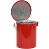 Eagle Bench Can - Metal - Red - 8 qt.