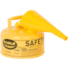 Eagle Type I Safety Can - 1 Gallon with Funnel - Yellow