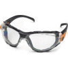 Lunettes de sécurité Elvex® Go-Specs doublées de mousse, verres transparents™, monture noire