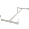 Base de gondole pour panneaux grille - Blanc semi-lustré