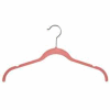 17" L chemise et chemisier cintre avec encoches - Floqué velours rose - Qté par paquet : 50