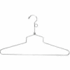12" L acier Blouse et robe Hanger W / crochet - Chromé - Qté par paquet : 100