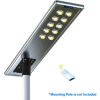 eLEDing® Solar Ultra Power 100W 16000 LM CREE 5000K LED Street Parking Sport Area Light Remote