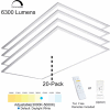 eSenLite® 2x4ft 50W 6500 LM LED Panneau de plafond Troffer Light 3000-5000K CCT Dim w / Remote 20 PK