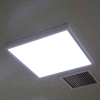 eSenLite® 2x2ft 35W 4550 LM LED Panneau de plafond Troffer Light 3000-5000K CCT Dim par télécommande, 2 PK