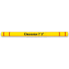 Hauteur barre de clairance Guard™ HTGRD712OYR, 7 L "Dia. X 120 », ruban de W/rouge jaune & Graphics