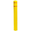 Post Guard® Bollard couverture SQN655YR, 6,5 H "Dia. X 55 », ruban jaune de W/Red, Square