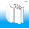 Grip-Tite ventouse verticale porte-affiche, 1", Pvc, transparent - Qté par paquet : 100