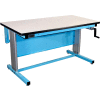 Pro-Line 60 X 30 EL6030ESD-L14 Ergoline Main Crank Height Adjustable Workbench ESD Laminate Top