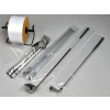 Low Density Poly Tubing, 6"W x 1450'L, 3 Mil, Clear, 1 Roll