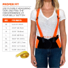 Ergodyne® ProFlex® 100 économie Hi-Vis Support dorsal, Orange, 2XL
