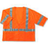 Ergodyne® GloWear® 8320Z Class 3 Standard Vest, Orange, 4XL/5XL