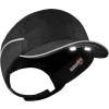 Ergodyne Skullerz® 8965 Lightweight Bump Cap, LED Lighting, Short Brim, Noir
