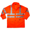 Ergodyne® GloWear® 8365 Class 3 Rain Jacket, Orange, 2XL